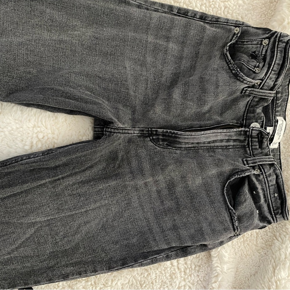 Black wash denim Abercrombie jeans